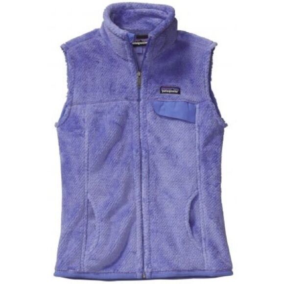 Patagonia Re-Tool Purple Lavender Polartec Soft Fleece Vest Womens Sz M Zip EUC - Picture 1 of 9